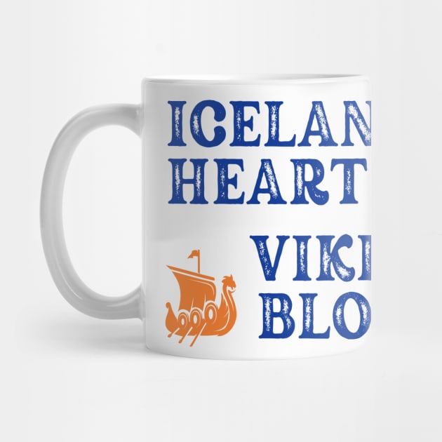 Icelandic Heart Viking Blood. Gift ideas for historical enthusiasts. by Papilio Art